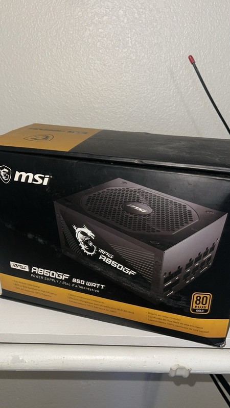 MSI MPG A850GF 850W 80 Plus Gold ATX Fully Modular Power Supply