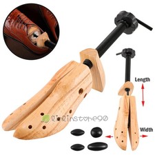 Wooden Shoe Stretcher Adjustable 2-ways Length Width Expander for Women Men US
