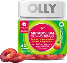 OLLY Metabolism Gummy Rings, Apple Cider Vine...