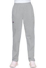 Grey Cherokee Scrubs Workwear Natural Rise Pull On Cargo Pant 4200 GRYW