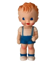 Vintage Ruth E Newton The Sun Rubber Co Boy Squeak Toy Works Excellent # 18