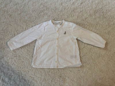 Bonpoint Shirt Polisson Tunic Milk White Cotton 2T 