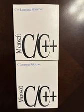Microsoft Visual C++ 1.0 C Language & C++ Language Reference Manuals 1993