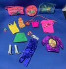 1986 Vintage Barbie & the Rockers Concert Tour Fashion Pieces Lot & 3 Bags