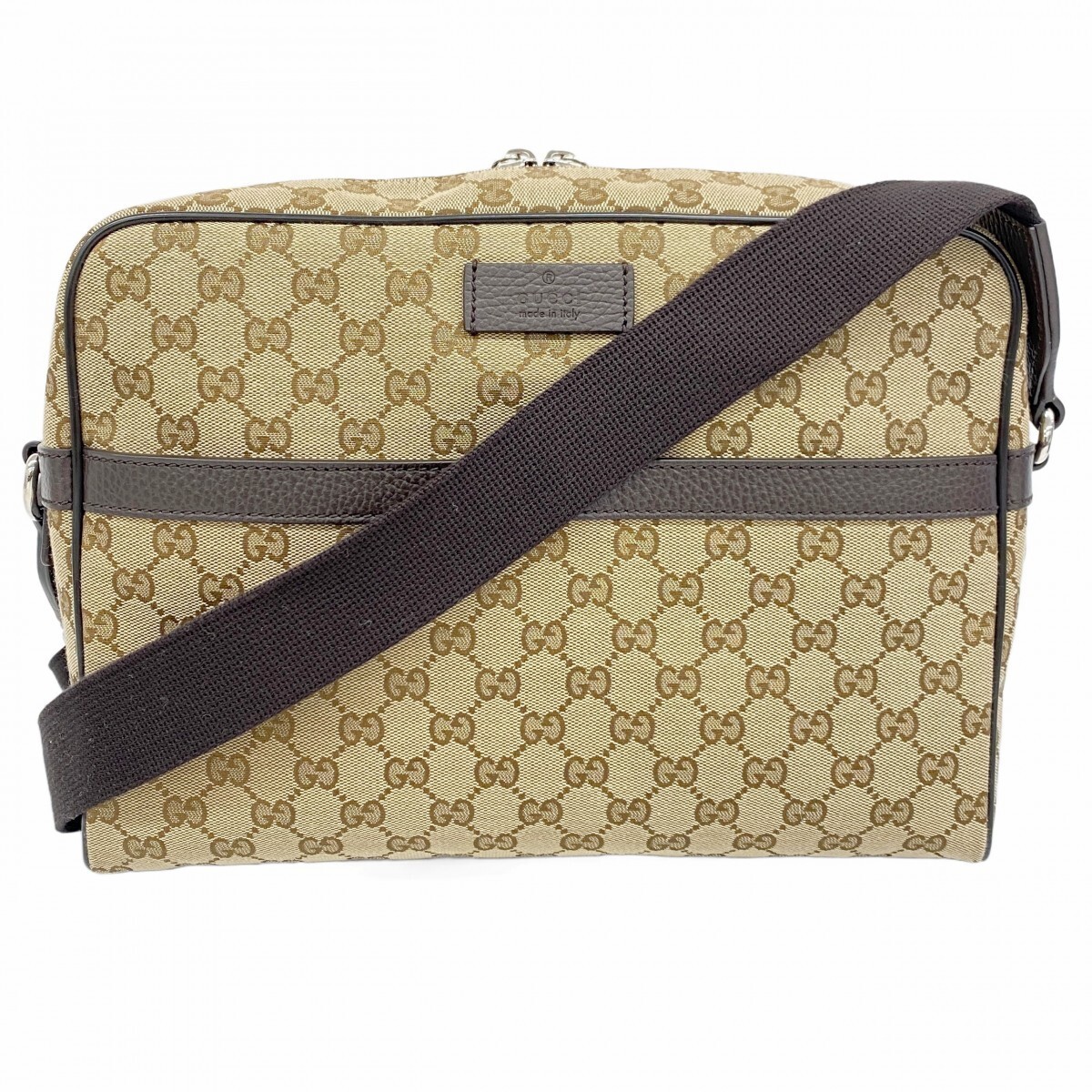 Vintage Gucci GG Canvas Brown Shoulder Bag 5Gd4979-H 449173