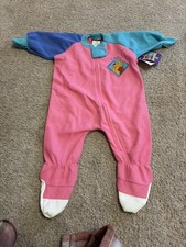 Vintage Winnie The Pooh Footie Fleece Pajamas Size 12m