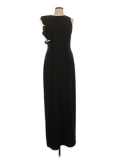 NWT Halston Heritage Women Black Cocktail Dress 10