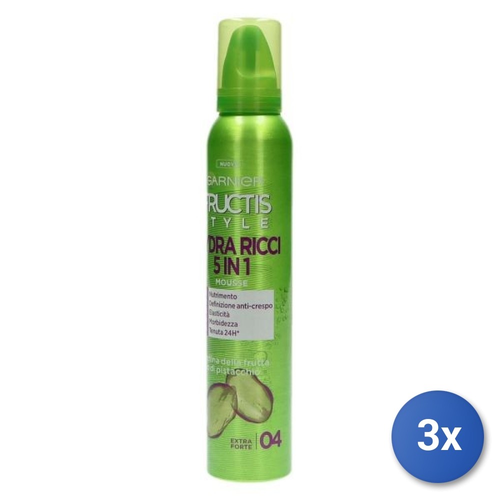 3X Garnier Hair Foam Fructis Style Hydra Curls 150Ml