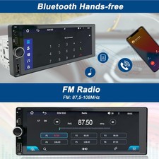 Wireless Autoradio CarPlay 1 Din 6.86 Pollici Touchscreen Stereo Auto Bluetooth - Miniatura 5