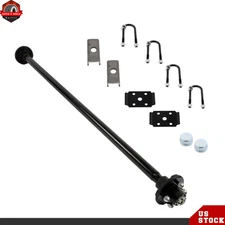 2000 lbs Trailer Axle with U-Bolt Kit 4 lug-4" 61" Hub Face 46" Spring Center