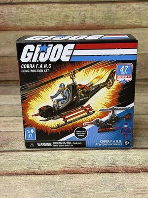 GI Joe Construction Set Cobra FANG 76X3-6 Helicopter & Cobra