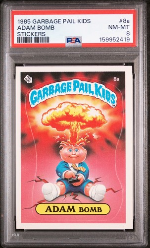 1985 Garbage Pail Kids Adam Bomb #8A PSA 8 NM-MT Series 1 OS1