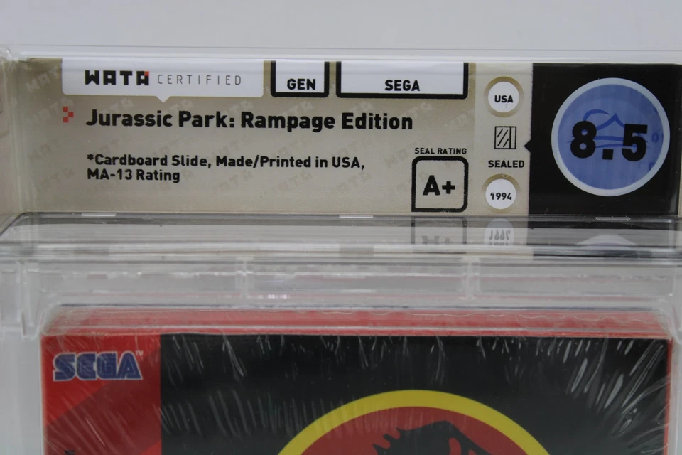 Jurassic Park: Rampage Edition Sega Genesis Rare Fact. Sealed Wata Graded 8.5 A+ - Image 4 of 4