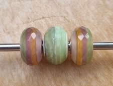 Trollbeads 3er Set Beads Muranoglas Wasserstein