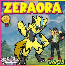 Zeraora Legendary Pokemon Legends ZA  Best Stats mega Home🌟