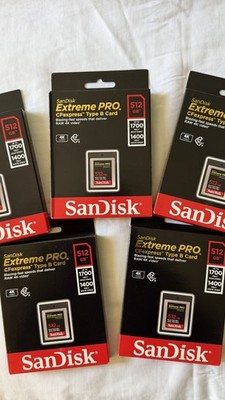 SanDisk Extreme Pro 512 GB CFexpress Card Type B new in sealed box