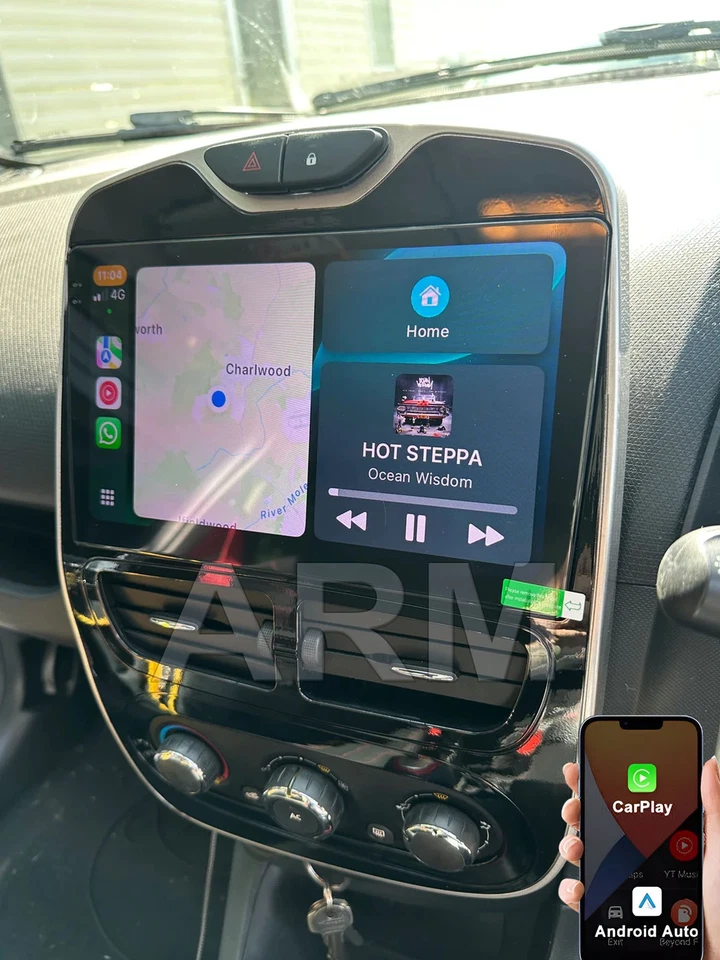 10'' For Renault Clio 4 2012-2019 CarPlay Android 14 Car Stereo Radio GPS 4+64GB - Image 3 of 4