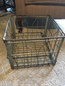 Vintage Wire Milk Crate for sale | eBay