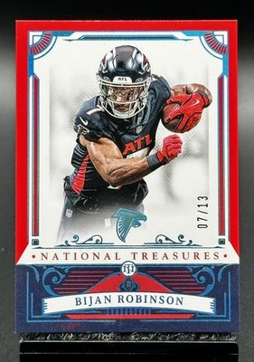 2025 National Treasures FOTL Bijan Robinson Stars & Stripes,SSP#/13, Falcons🔥🦅