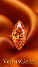 1 Ct Marquise Cut Orange Color Top Quality Natural Diamond D Grade Vvs1