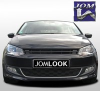 KÜHlergrill FüR VW Polo 6R Grill Ohne Emblem Schwarz ABS Frontgrill