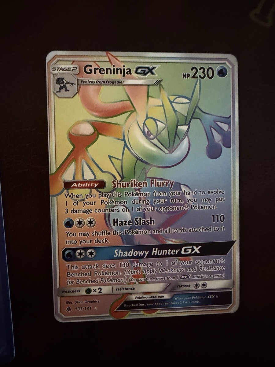 激レアなのらくろ Pokémon Greninja GX 133/131 Rainbow Secret Rare – Greninja GX Full