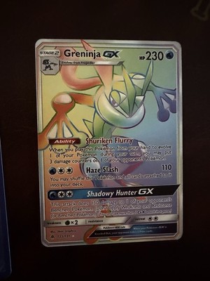 No.278 ‪ꫛꫀꪝ  クラゲ qPIGpのRainbowシリーズ✨ Pokémon Greninja GX 133/131 Rainbow Secret Rare – Greninja GX Full