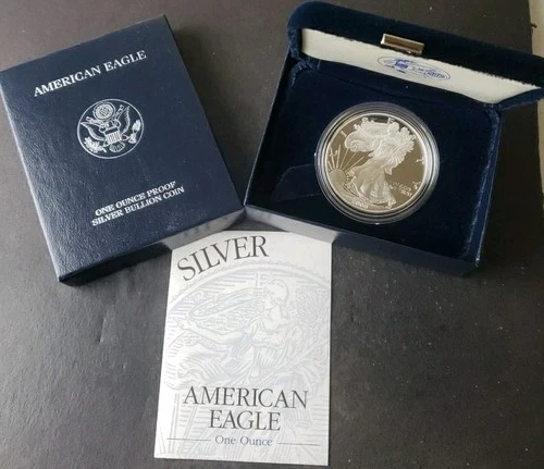 2000 P Proof $1 American Silver Eagle Dollar
