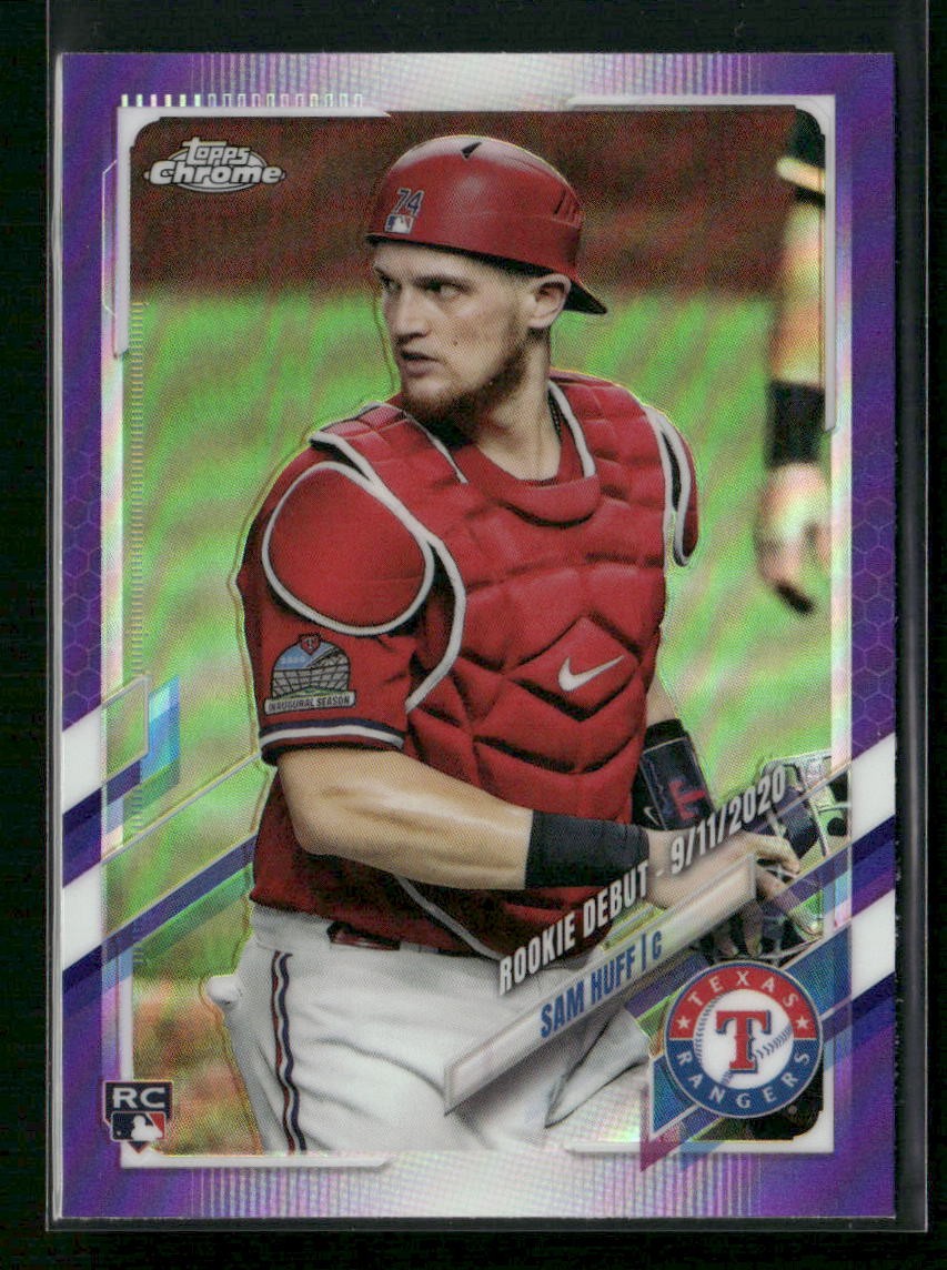 2021 Topps Chrome Update #USC60 Sam Huff Purple Refractor Rookie