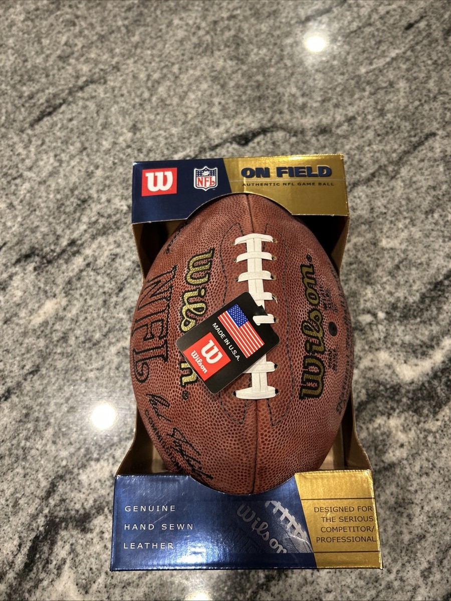 Official NFL Authentic Wilson On Field Game Ball Football Paul