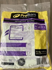 Pack de 10 sacs à poussière pour aspirateur ProTeam 107313 Intercept Micro 10 Qt 11 L *NEUF*