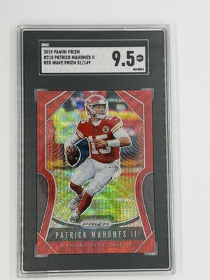 2019 Panini Prizm - Patrick Mahomes II #210 Red Wave Prizm /149