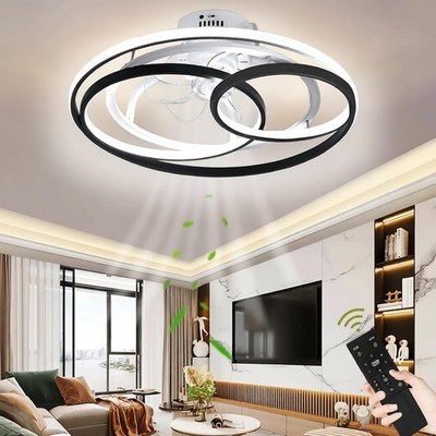 Deckenventilator mit Beleuchtung LED Deckenlampe Schlafzimmer mit Fernbedienung