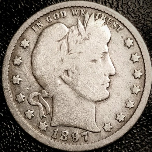 1897 Barber Quarter - VG - 90% Silver 25C