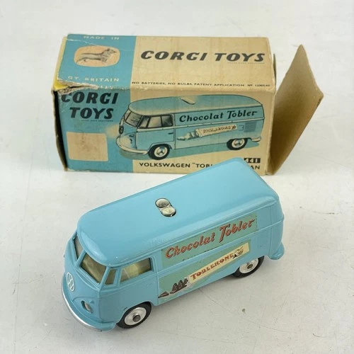 Vintage Boxed Corgi Toys 441 Volkswagen Toblerone Van Box A/F