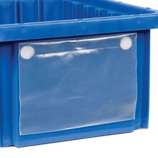 Quantum Label Holder LBL2X8 for Plastic Dividable Grid Container 8"W x 2"H