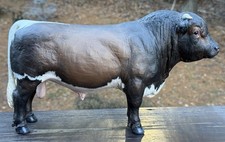 Breyer Custom CM Pinzgauer Bull Cow True Type Figurine Statue Dairy Display OOAK