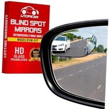 Blind Spot Convex Car Mirror - Rearview Accessories for Car Pack of 1 Rhombus