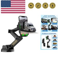 Heavy Duty Phone Holder - Long Arm, Anti-Shake Suction Cup, Compatible with A...