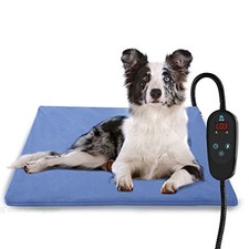 Pet Heating Pad Temperature Adjustment Dog Anti-bite Puppy with Timer Indoor