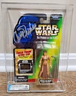 RARE Carrie Fisher Signed Princess Leia POTF Freeze Frame AFA 85 Beckett Auto St