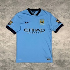 Manchester City 2014 2015 Home Nike Football Shirt Soccer Jersey Size M