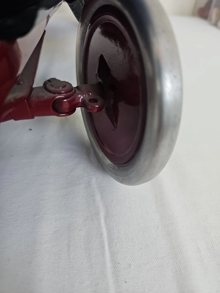 1920's BUDDY L PRESSED STEEL DUMP TRUCK CRANK CHAIN LIFT  *** NICE ***,Restored - Image 3 of 4