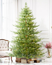 7.5Ft Pre-Lit Aspen Fir Christmas Tree with 750 LED Lights - Festive Green Decor