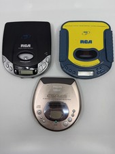 Lot of 3 Vintage Philips Magnavox and RCA Compact Disc Players - for parts