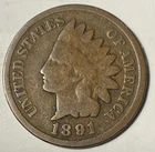1891 Indian Head Cent Penny J26F