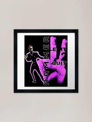 MC Hammer 2 Legit 2 Quit Framed Art Framed Wall Art Poster Canvas Print Picture