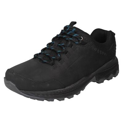Herren Merrell 'ForestBound' J77285 Schwarze Nubuk Leder Schnürschuhe Zum Gehen