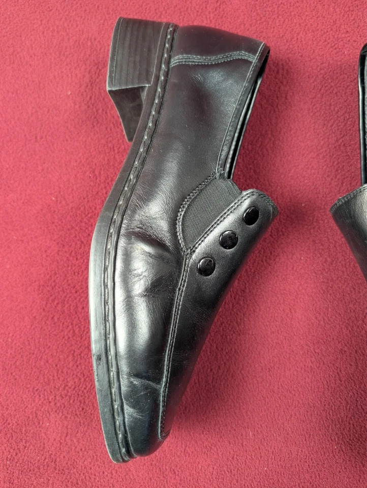 Rieker Zapatos Antiestrés Talla 10 Casual Cuero Negro Foto 3 de 4