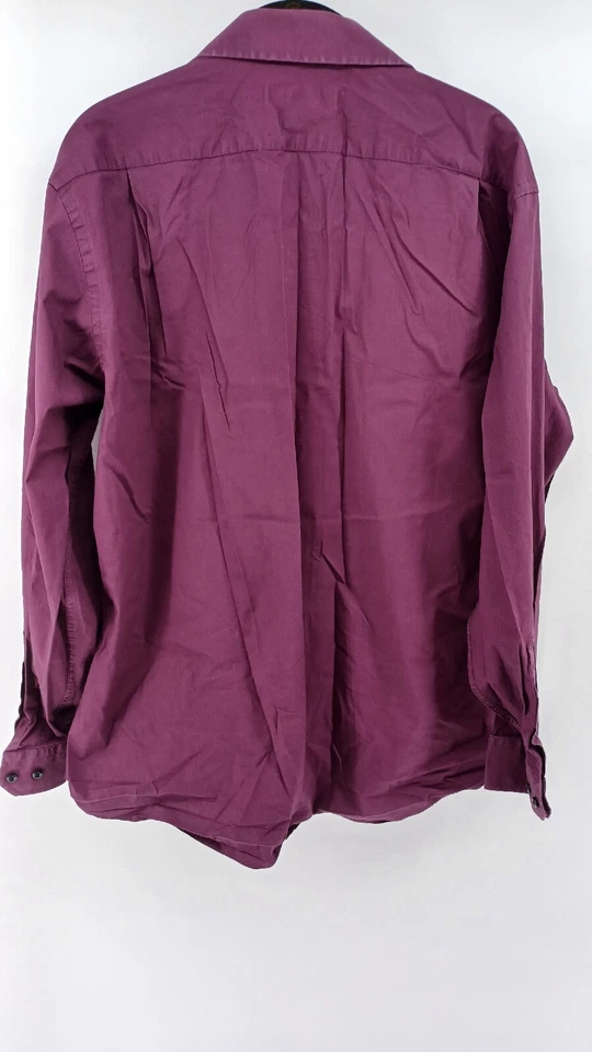 BEN SHERMAN Hombre Púrpura Manga Larga Con Botones XL 17/34-35 Trabajo Informal Foto 2 de 4